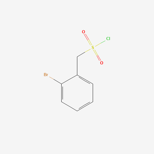 2-BROMOBENZYLSULFONYL CHLORIDE (CAS: 24974-74-1) - Chemical Structure and Molecular Formula 