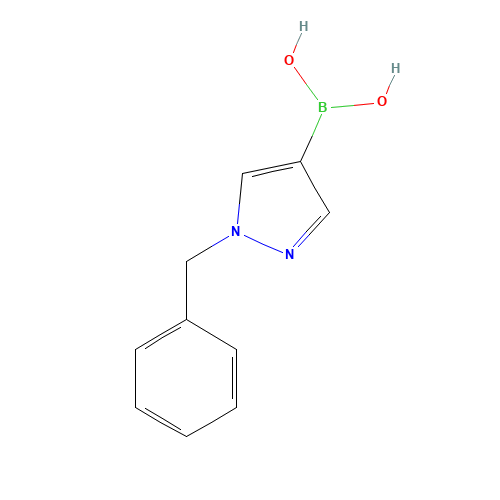 1-BENZYL-1H-PYRAZOLE-4-BORONIC ACID (CAS: 852362-22-2) - Chemical Structure and Molecular Formula 