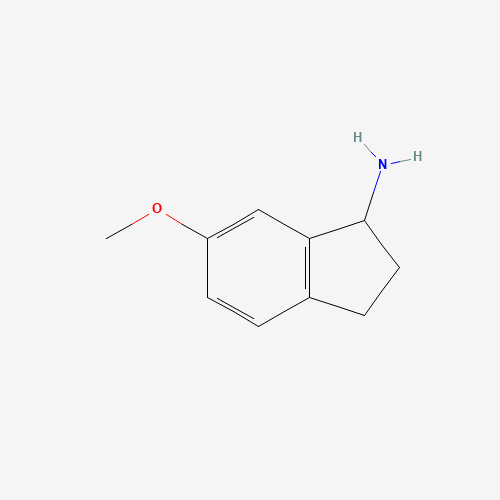 6-METHOXY-1-INDANAMINE (CAS: 103028-81-5) - Chemical Structure and Molecular Formula 