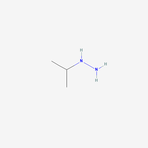 1-ISOPROPYLHYDRAZINE (CAS: 2257-52-5) - Chemical Structure and Molecular Formula 