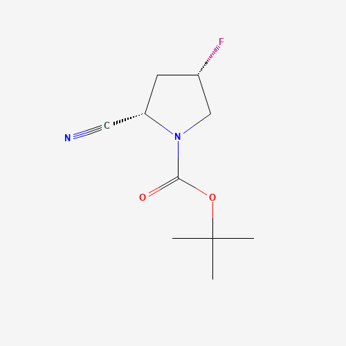 1-Boc-(2S,4S)-2-cyano-4-fluoropyrrolidine (CAS: 426844-76-0) - Chemical Structure and Molecular Formula 