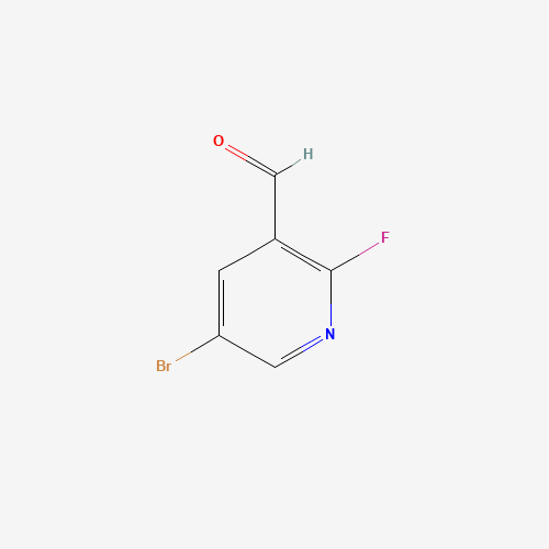 5-Bromo-2-fluoropyridine-3-carboxaldehyde (CAS: 875781-15-0) - Chemical Structure and Molecular Formula 