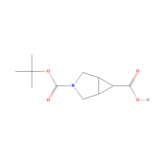 3-Azabicyclo[3.1.0]hexane-3,6-dicarboxylic acid (CAS: 1119512-39-8) - Chemical Structure and Molecular Formula 