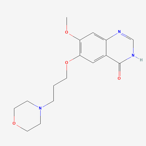 7-Methoxy-6-(3-morpholin-4-ylpropoxy)quinazolin-4(3H)-one (CAS: 199327-61-2) - Chemical Structure and Molecular Formula 
