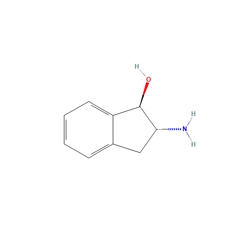 (1R,2R)-2-Amino-1-indanol (CAS: 94077-01-7) - Chemical Structure and Molecular Formula 