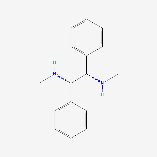 (1S,2S)-(-)-N,N'-DIMETHYL-1,2-DIPHENYL-1,2-ETHANE DIAMINE (CAS: 70749-06-3) - Chemical Structure and Molecular Formula 