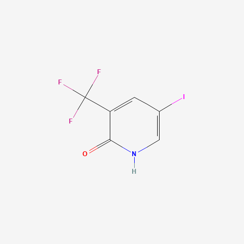 5-IODO-3-(TRIFLUOROMETHYL)-2(1H)-PYRIDINONE (CAS: 887707-23-5) - Chemical Structure and Molecular Formula 