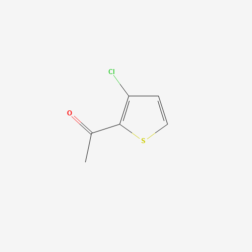 2-ACETYL-3-CHLOROTHIOPHENE (CAS: 89581-82-8) - Chemical Structure and Molecular Formula 