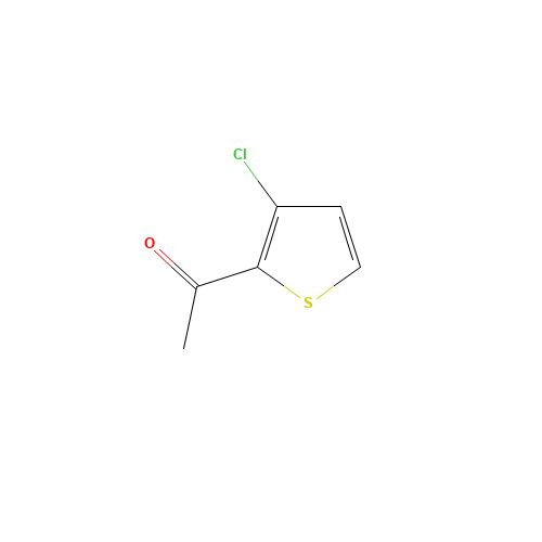 2-ACETYL-3-CHLOROTHIOPHENE (CAS: 89581-82-8) - Chemical Structure and Molecular Formula 