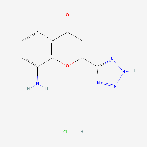 8-Amino-4-oxo-2-tetrazol-5-yl-4H-1-benzopyran (CAS: 110683-23-3) - Chemical Structure and Molecular Formula 