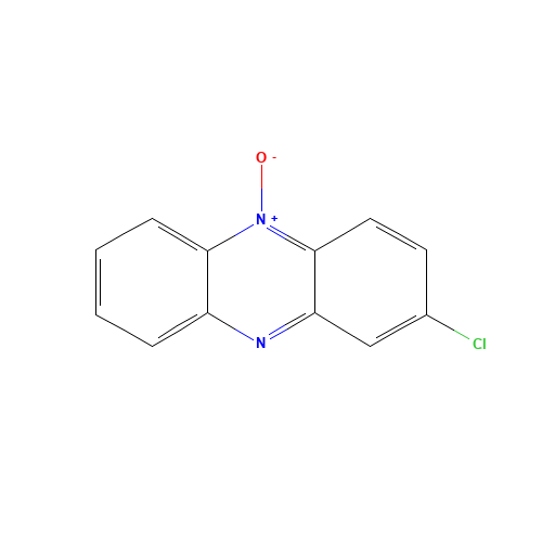 2-chlorophenazine 5-oxide (CAS: 1211-09-2) - Chemical Structure and Molecular Formula 