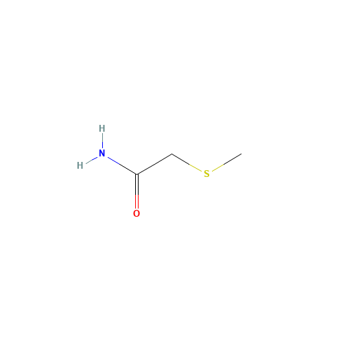 A-(METHYLTHIO)ACETAMIDE (CAS: 22551-24-2) - Chemical Structure and Molecular Formula 