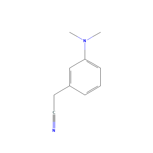 2-(3-(dimethylamino)phenyl)acetonitrile (CAS: 175696-72-7) - Chemical Structure and Molecular Formula 