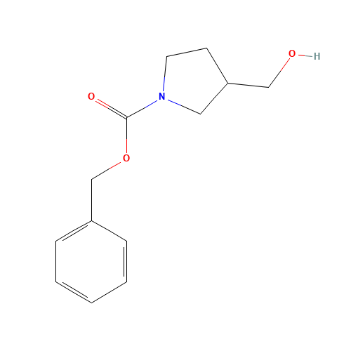 1-CBZ-3-HYDROXYMETHYLPYRROLIDINE (CAS: 315718-05-9) - Chemical Structure and Molecular Formula 
