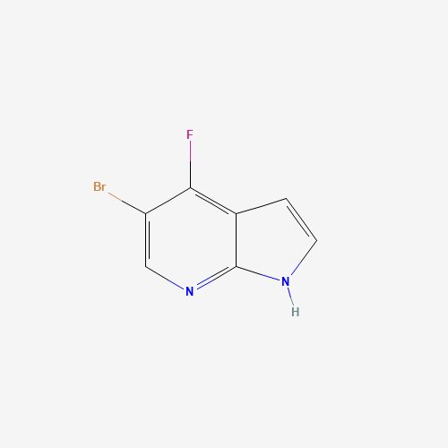 5-Bromo-4-fluoro-7-azaind... (CAS: 1172067-95-6) - Chemical Structure and Molecular Formula 