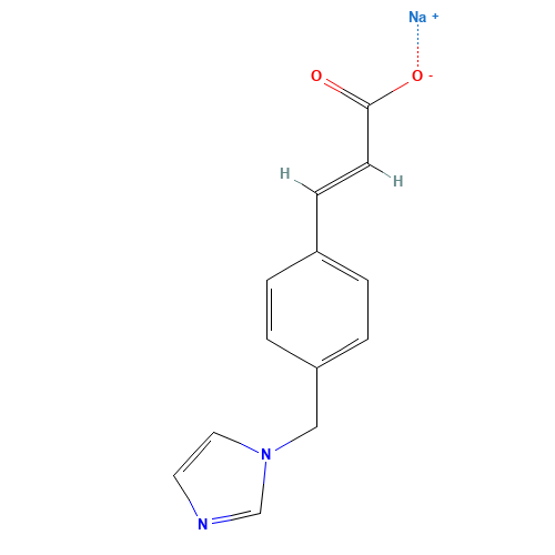 (2E)-3-[4-(1H-Imidazol-1-ylmethyl)phenyl]-2-propenoic acid sodium salt (CAS: 189224-26-8) - Related Chemical Product