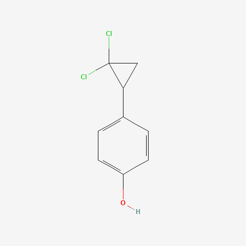 P-(2,2-DICHLOROCYCLOPROPYL)PHENOL (CAS: 52179-26-7) - Chemical Structure and Molecular Formula 