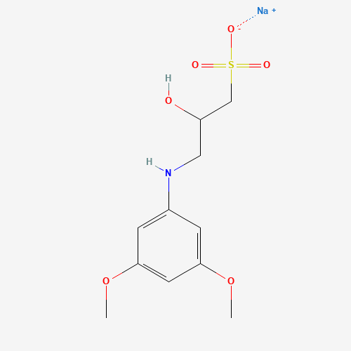N-(2-Hydroxy-3-sulfopropyl)-3,5-dimethoxyaniline sodium salt (CAS: 82692-88-4) - Chemical Structure and Molecular Formula 