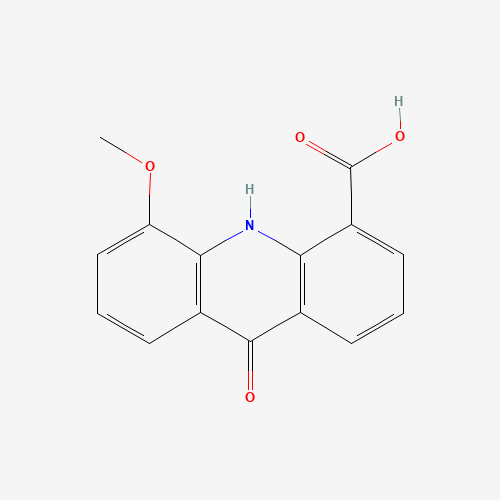 5-METHOXY-9-OXO-9,10-DIHYDRO-ACRIDINE-4-CARBOXYLIC ACID (CAS: 88377-31-5) - Chemical Structure and Molecular Formula 