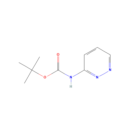 Carbamic acid,3-pyridazinyl-,1,1-dimethylethyl ester (9CI) (CAS: 147362-90-1) - Chemical Structure and Molecular Formula 