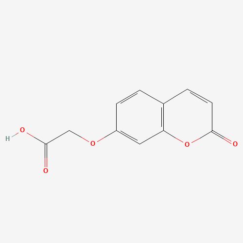 (2-Oxo-2H-chromen-7-yloxy)-aceticacid (CAS: 443745-77-5) - Chemical Structure and Molecular Formula 