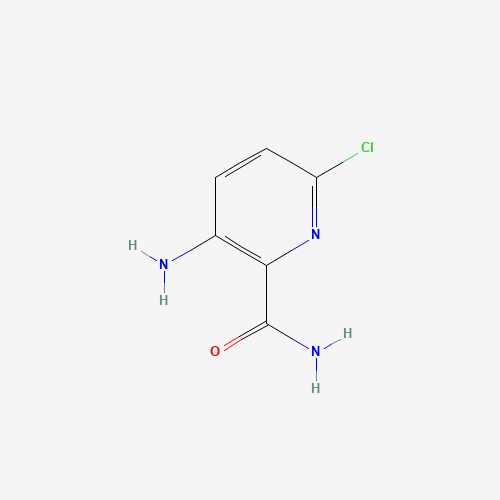 6-Chloro-3-aminopyridine-2-carboxamide (CAS: 175358-01-7) - Chemical Structure and Molecular Formula 