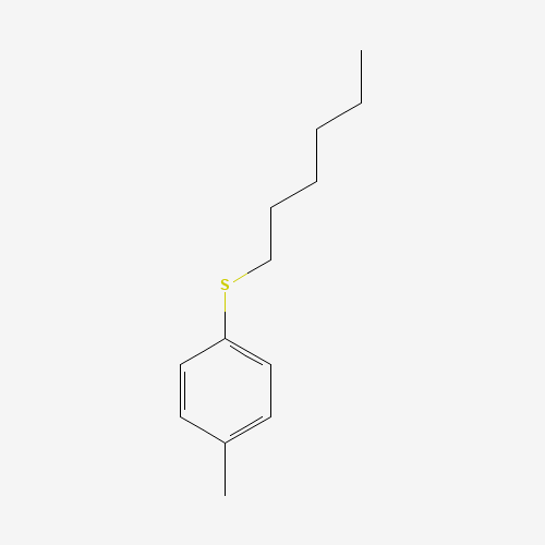 1-hexylsulfanyl-4-methylbenzene (CAS: 5342-83-6) - Chemical Structure and Molecular Formula 