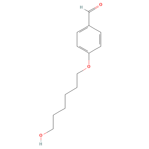Benzaldehyde,4-[(6-hydroxyhexyl)oxy]- (CAS: 96735-91-0) - Chemical Structure and Molecular Formula 