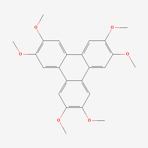 2,3,6,7,10,11-HEXAMETHOXYTRIPHENYLENE (CAS: 808-57-1) - Chemical Structure and Molecular Formula 