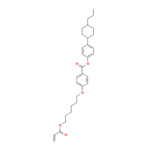 4-(6-ACRYLOYLOXYHEXYLOXY)-BENZOESURE (4-(TRANS-4-P (CAS: 182311-45-1) - Chemical Structure and Molecular Formula 