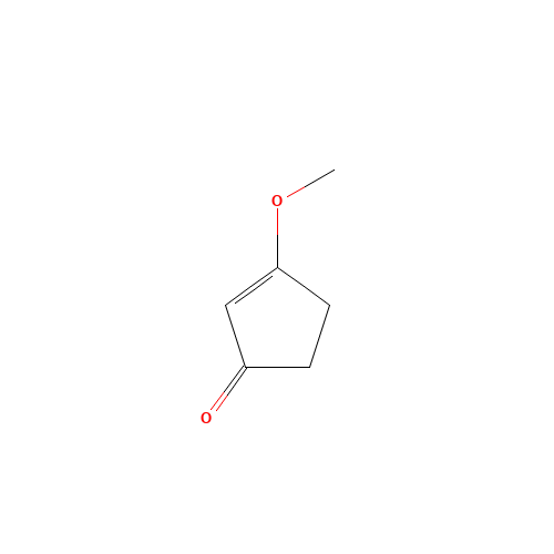 3-METHOXY-2-CYCLOPENTEN-1-ONE (CAS: 4683-50-5) - Chemical Structure and Molecular Formula 