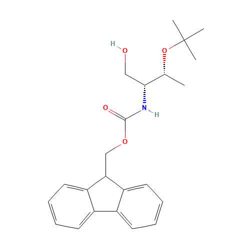 FMOC-THR(TBU)-OL (CAS: 189337-28-8) - Chemical Structure and Molecular Formula 