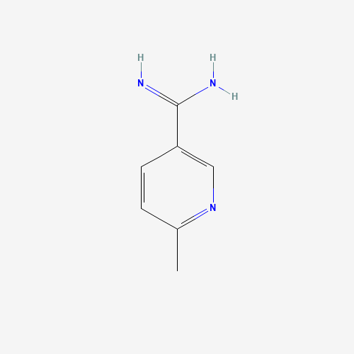 3-Pyridinecarboximidamide,6-methyl-(9CI) (CAS: 201937-20-4) - Chemical Structure and Molecular Formula 