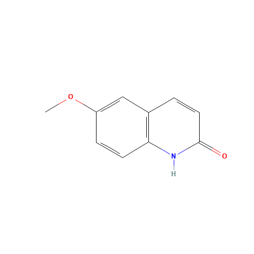 2-Hydroxy-6-methoxyquinoline (CAS: 13676-00-1) - Chemical Structure and Molecular Formula 