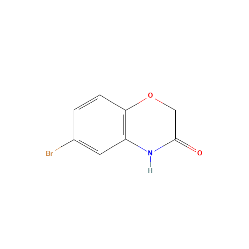 6-BROMO-2H-1,4-BENZOXAZIN-3(4H)-ONE (CAS: 24036-52-0) - Chemical Structure and Molecular Formula 