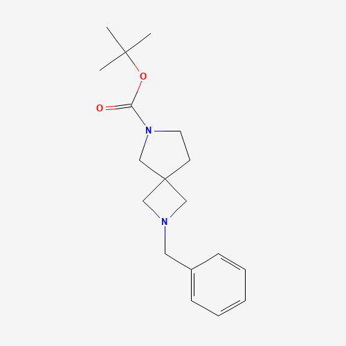 tert-butyl 2-benzyl-2,6-diazaspiro[3.4]octane-6-carboxylate (CAS: 1202179-27-8) - Chemical Structure and Molecular Formula 