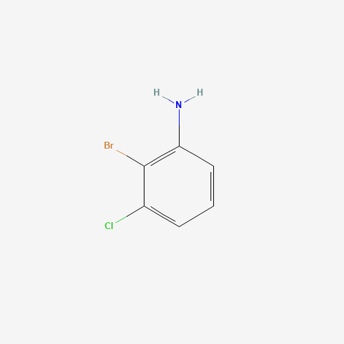 2-BROMO-3-CHLOROANILINE (CAS: 96558-73-5) - Chemical Structure and Molecular Formula 
