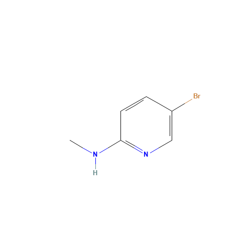 5-BROMO-N-METHYLPYRIDIN-2-AMINE (CAS: 84539-30-0) - Chemical Structure and Molecular Formula 