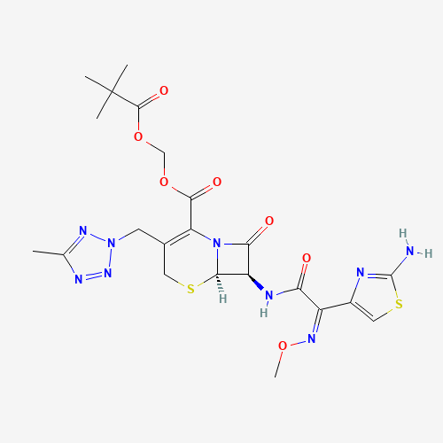Cefteram pivoxil (CAS: 82547-81-7) - Chemical Structure and Molecular Formula 