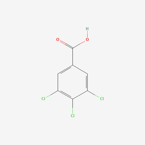 3,4,5-TRICHLORO-BENZOICACID (CAS: 51-39-8) - Chemical Structure and Molecular Formula 