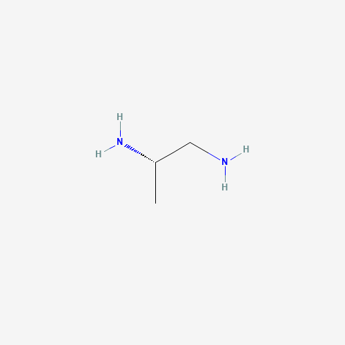(2S)-1,2-Propanediamine (CAS: 15967-72-3) - Chemical Structure and Molecular Formula 