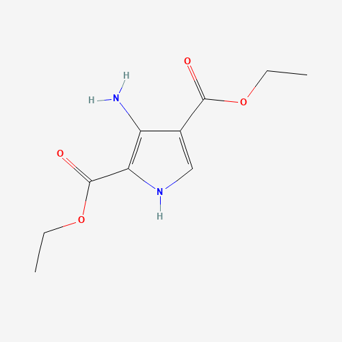 dimethyl 3-amino-1H-pyrrole-2,4-dicarboxylate (CAS: 853058-40-9) - Chemical Structure and Molecular Formula 