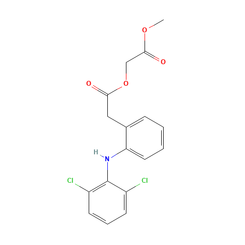 Aceclofenac Methyl Ester (CAS: 139272-66-5) - Chemical Structure and Molecular Formula 