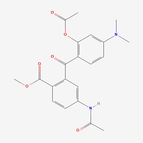 5'-Acetamido-2-acetoxy-4-dimethylamino-2'-methoxycarbonylbenzophenone (CAS: 351421-18-6) - Related Chemical Product