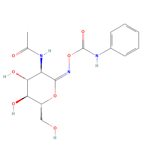 (E)-O-(2-Acetamido-2-deoxy-D-glucopyranosylidene)amino N-Phenylcarbamate Discontinued (CAS: 872611-16-0) - Chemical Structure and Molecular Formula 