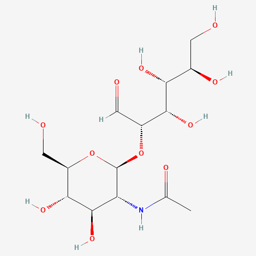 2-O-(2-Acetamido-2-deoxy-b-D-glucopyranosyl)-D-mannose (CAS: 34621-73-3) - Chemical Structure and Molecular Formula 