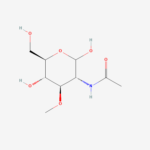 2-Acetamido-2-deoxy-3-O-methyl-D-glucopyranose (CAS: 94825-74-8) - Chemical Structure and Molecular Formula 