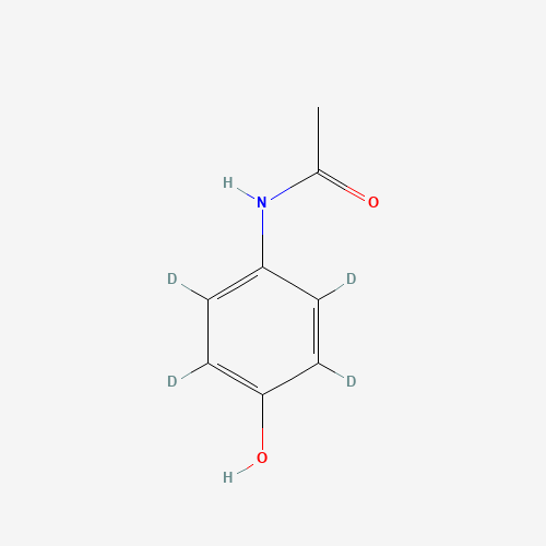 Acetaminophen-d4 (CAS: 64315-36-2) - Chemical Structure and Molecular Formula 