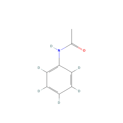 Acetanilide-d6 (CAS: 141801-46-9) - Chemical Structure and Molecular Formula 
