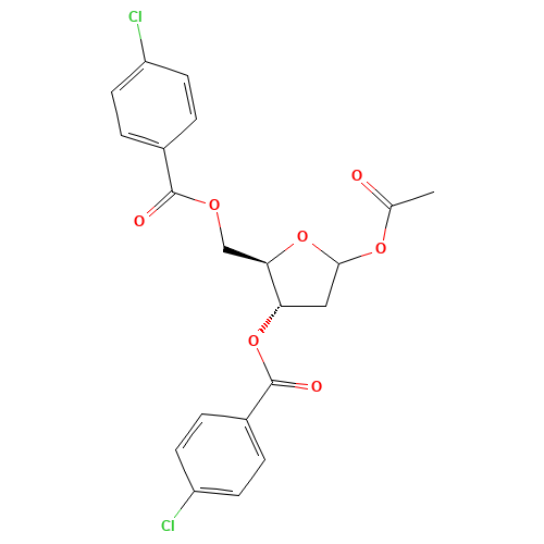 1-O-Acetyl-3,5-bis(4-chlorobenzoyl)-2-deoxy-D-ribose (CAS: 1207459-15-1) - Related Chemical Product